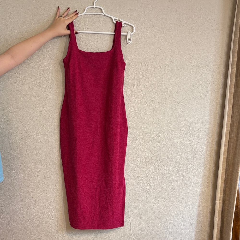 Space dye Pink Sleeveless Dress, beyond yoga M